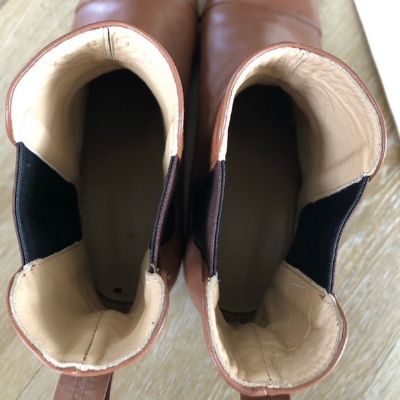 Poppy Barley Cognac Leather Ankle Boots - Picture 9 of 11